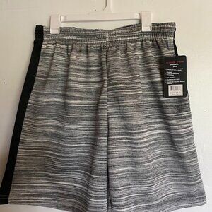 Men's Game Time Grey and Black Fleece Shorts - Size XL - New with Tags